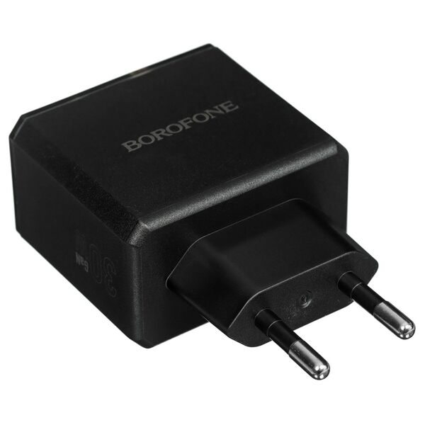 Зарядное устройство Borofone BAS32A 30W USB-C+USB + кабель Type-C/Type-C Черный