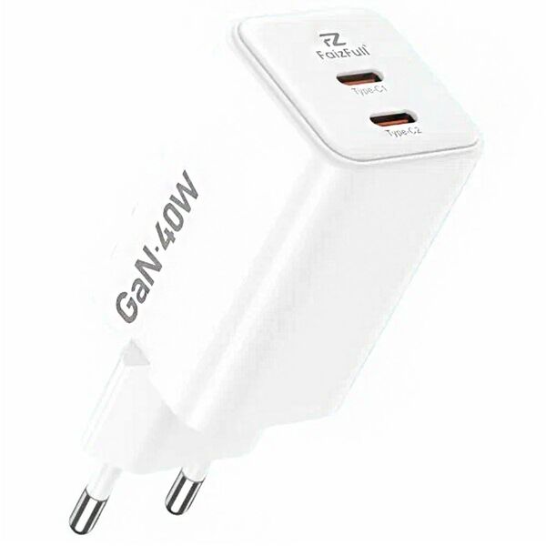 Зарядное устройство FaizFull FC136 40W 2USB-C Белый