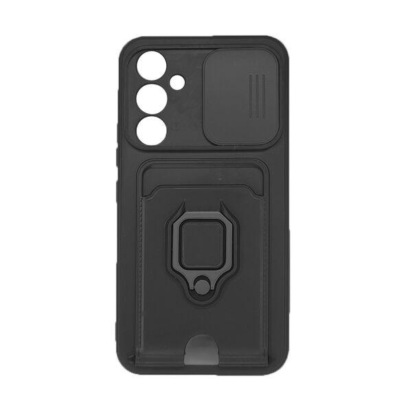 Чехол Samsung A34 накладка Armor противоударный с визитницей Черный