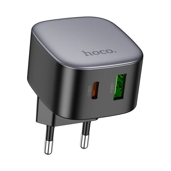 Зарядное устройство Hoco CS32A 20W USB-C+USB Черный