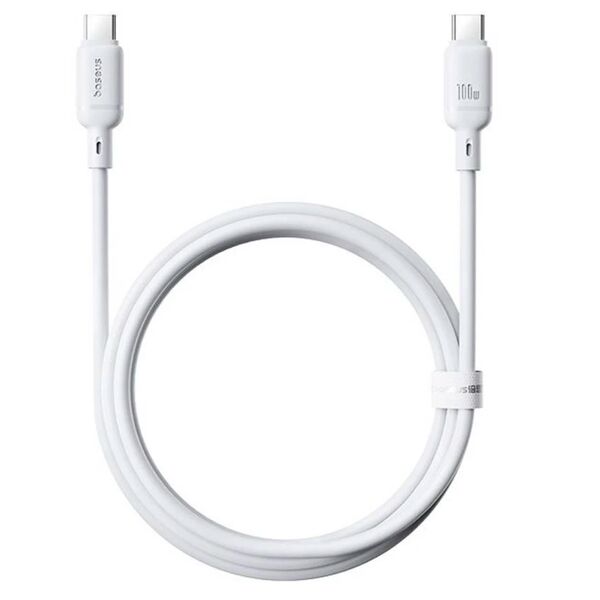 Кабель Type-C/Type-C Baseus P1037704113-00 100W 1м Белый