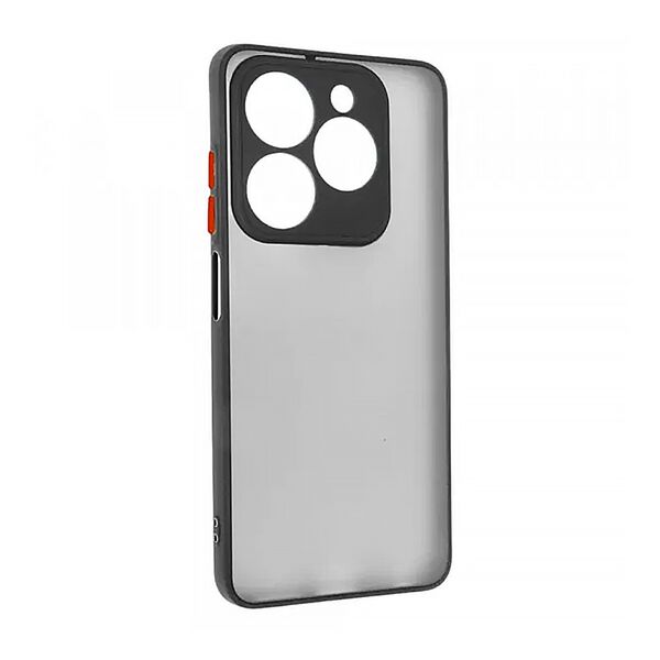 Чехол Infinix Hot 40i/Pop 8/Smart 8/GO 2024/Spark 20/20C накладка с цветными бортиками Черный