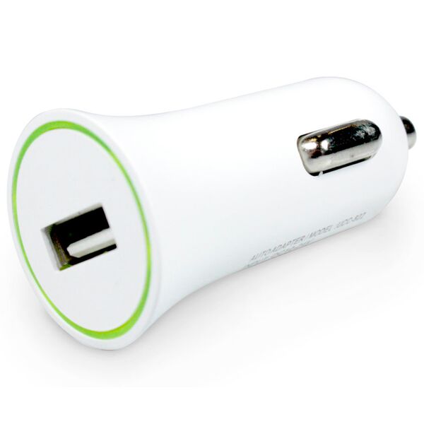 Автомобильное зарядное устройство Partner USB 1А + кабель Lightning Белый