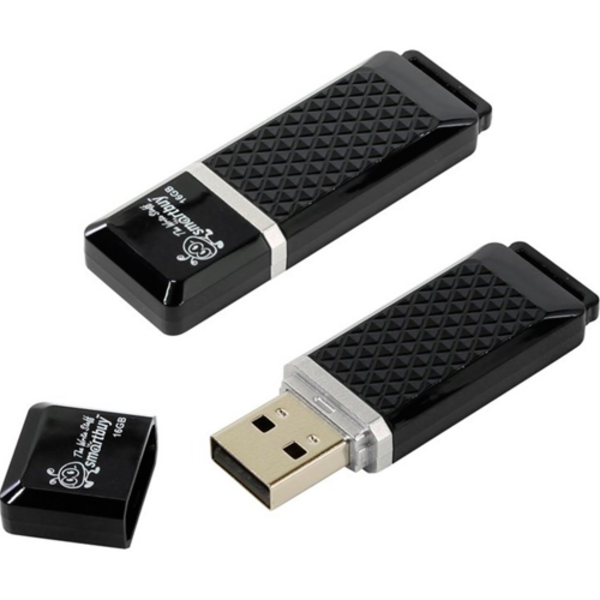Флеш память USB 16Gb Smart Buy Quartz Черный