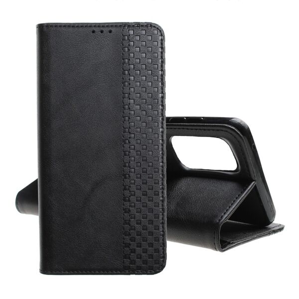 Чехол Xiaomi Redmi Note 10 Pro/10 Pro Max книжка кожзам строчка Черный