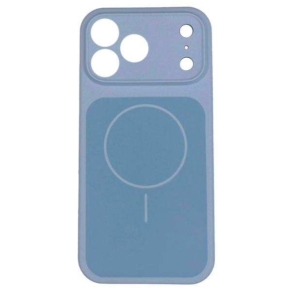 Чехол для iPhone 17 Pro накладка Silicone Case Magsafe Голубой