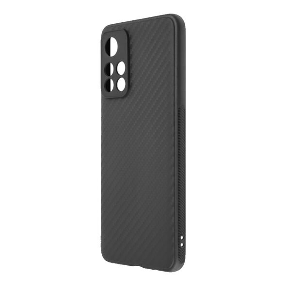 Чехол Xiaomi Redmi Note 12 Pro 4G накладка карбон Черный