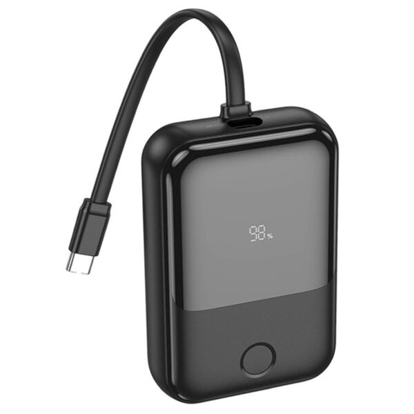 Внешний аккумулятор Hoco 10000 mAh Q33 20W + кабели Черный