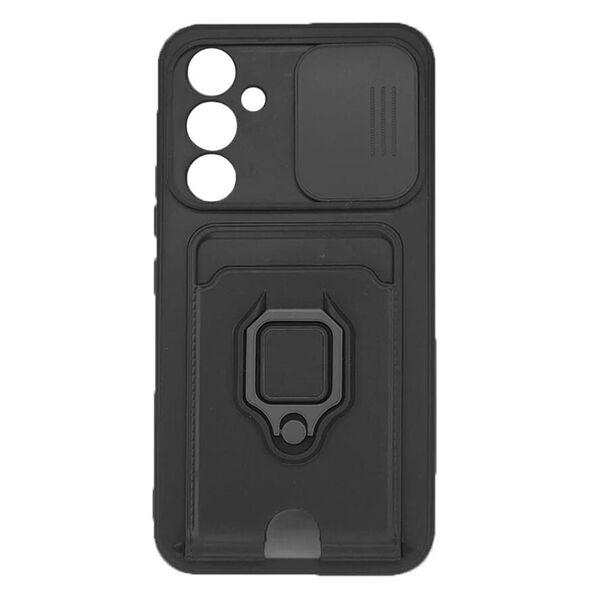 Чехол Samsung A15 накладка Armor противоударный с визитницей Черный