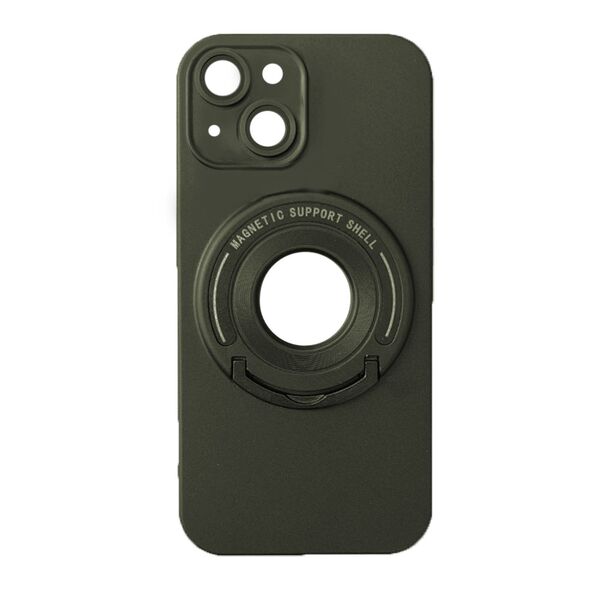 Чехол для iPhone 15 накладка RING MagSafe с кольцом Хаки