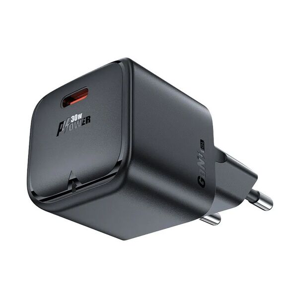 Зарядное устройство AceFast A77 mini 30W USB-C GaN Черный