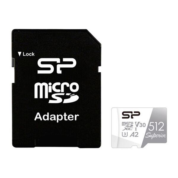 Карта памяти microSD 512Gb Silicon Power Class 10 U3 A2 V30 + адаптер