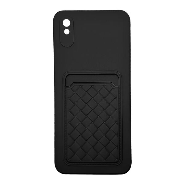 Чехол Xiaomi Redmi 9A накладка с визитницей Черный