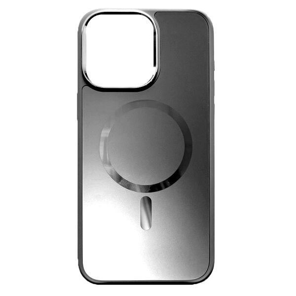 Чехол для iPhone 15 Pro MagSafe накладка Supreme Серый