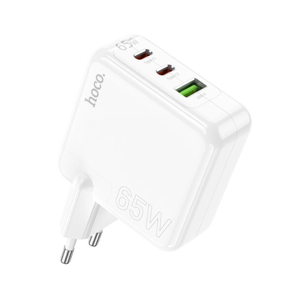 Зарядное устройство Hoco C115A 65W 2USB-C+USB Белый