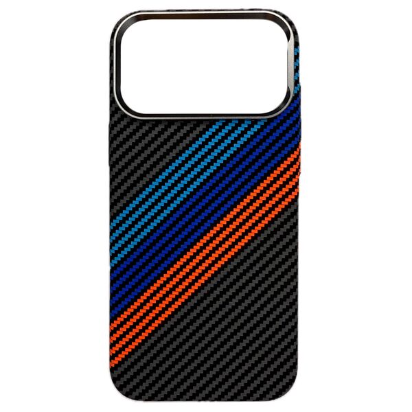 Чехол для iPhone 17 Pro накладка ANNTEK Carbon Magsafe Голубой/Синий/Красный