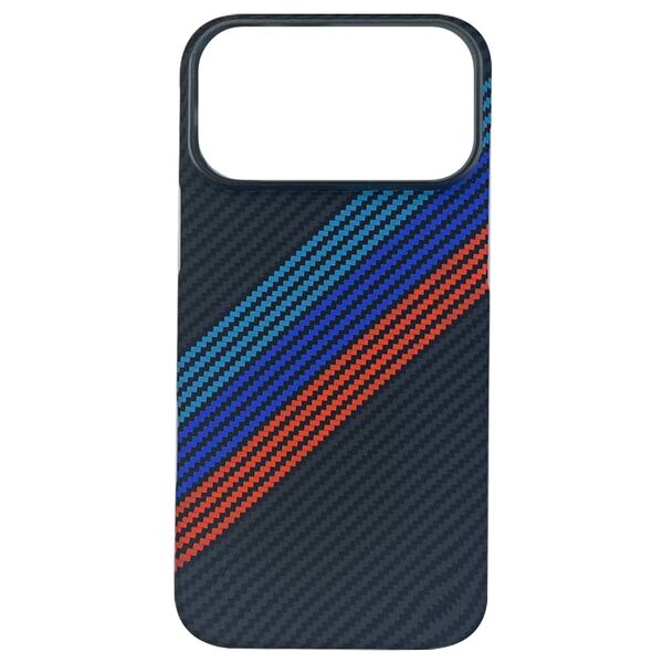 Чехол для iPhone 17 Pro накладка ANNTEK Carbon Magsafe Голубой/Синий/Красный