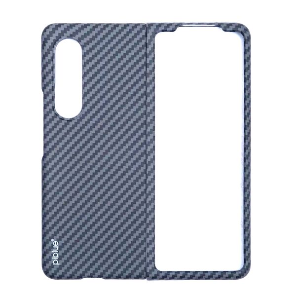 Чехол Samsung Z Fold 4 накладка Piblue Carbon Черный