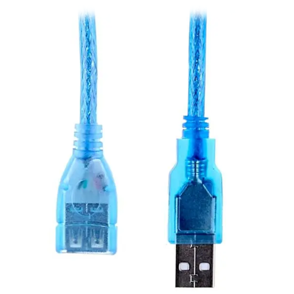 Кабель USB/USB удлинитель F-M 1.5м Glossar Синий