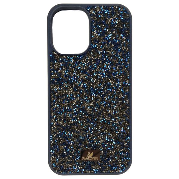 Чехол для iPhone 16 накладка SWAROVSKI Синий