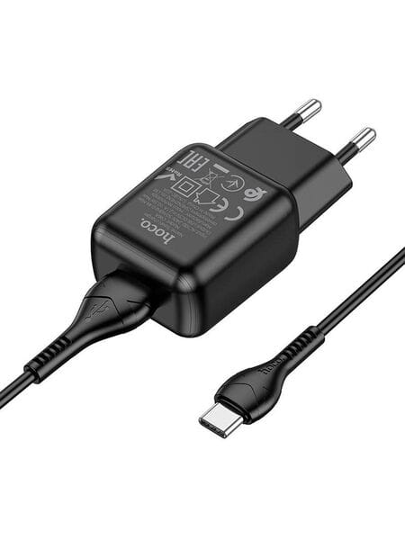 Зарядное устройство Hoco C96A 1USB 2.1A + кабель Micro USB Черный