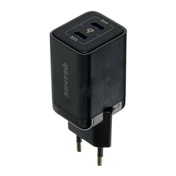Зарядное устройство Senteo Z-12 GaN 2USB-C 45W Черный