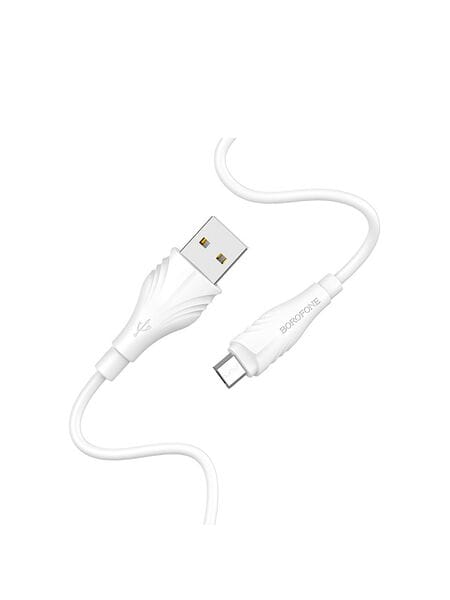 Кабель Micro USB Borofone BX18 3м Белый