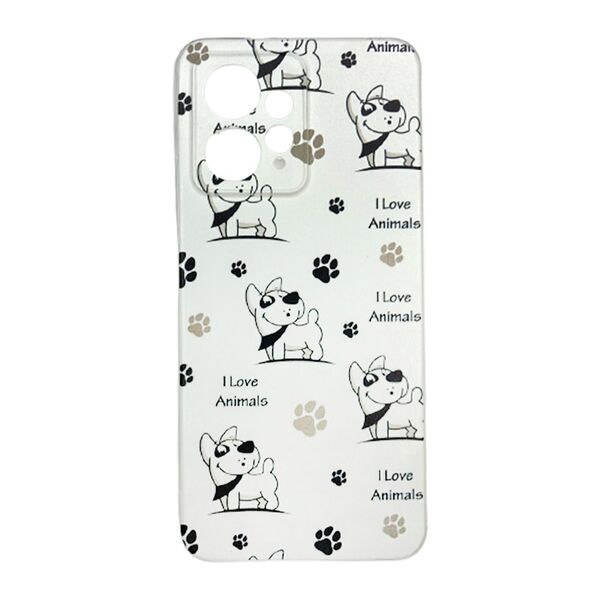 Чехол Xiaomi Redmi Note 12 4G накладка Собаки Krutoff