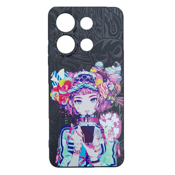 Чехол Xiaomi Redmi Note 13 4G накладка Девушка Анимэ