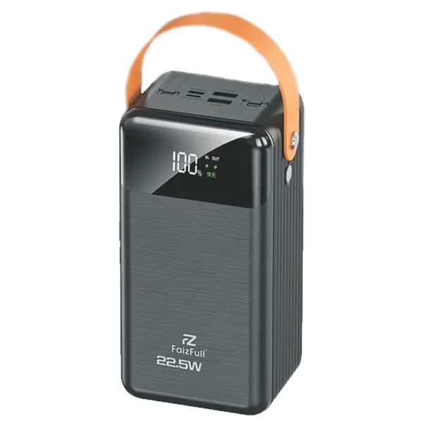 Внешний аккумулятор FaizFull 60000 mAh FL44 + фонарик Черный