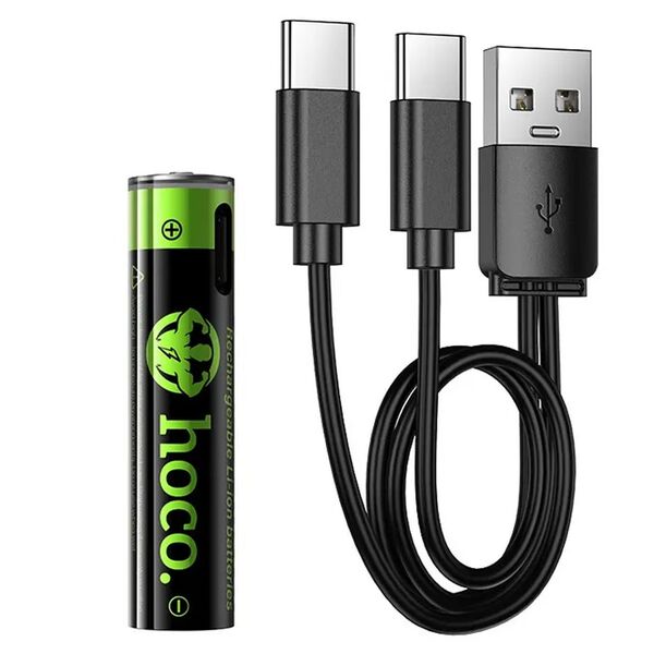 Батарейка литиевая подзаряжаемая Hoco JA4 AAA LR03/02