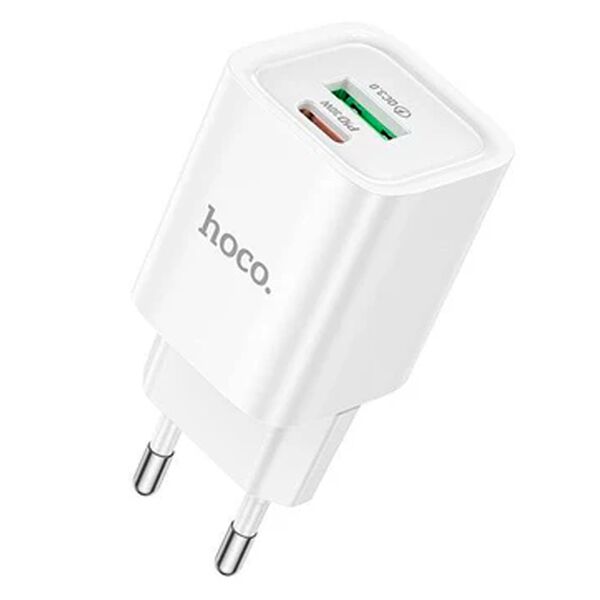 Зарядное устройство Hoco C149A 30W USB-C+USB Белый
