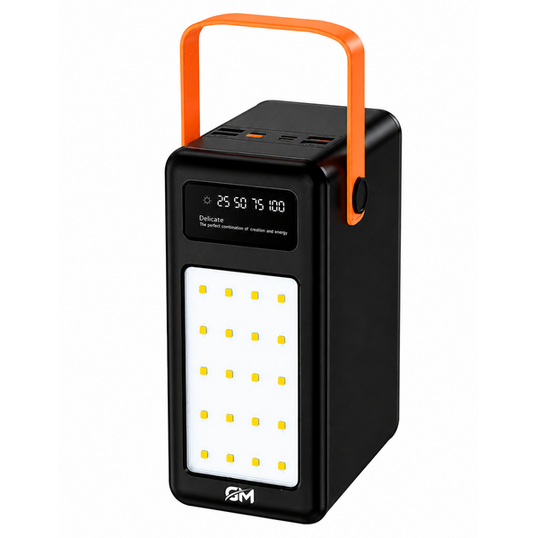 Внешний аккумулятор GM 150 000 mAh GP18 + солнечная батарея + кабели Черный