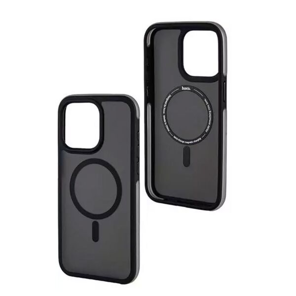 Чехол для iPhone 15 Pro Max накладка Hoco AS8 кожа Черный