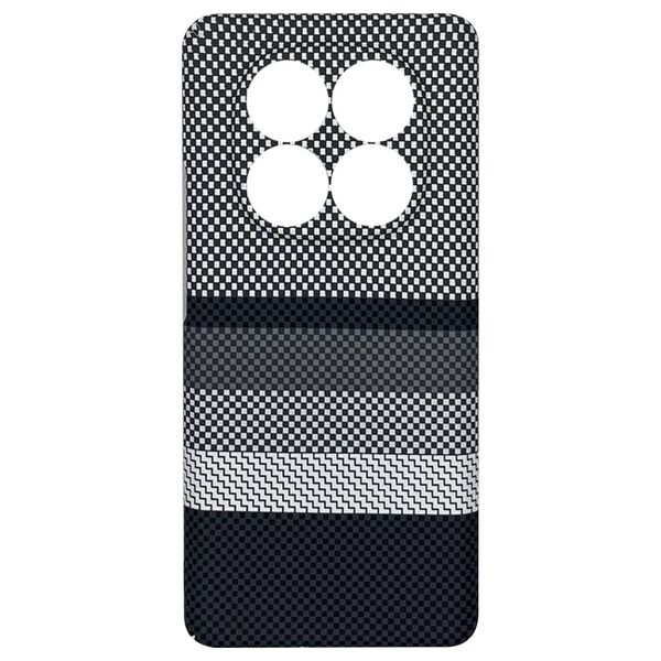 Чехол Xiaomi Redmi Note 14 Pro/Note 14 Pro Plus 5G/Poco X7 накладка Knit пластик Принт Серый