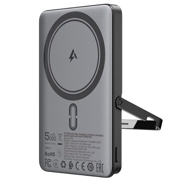 Внешний аккумулятор AceFast 5000 mAh M16 Magsafe 18W Черный