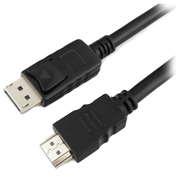 Кабель Displayport-HDMI 1.8м Cablexpert Черный