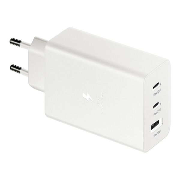 Зарядное устройство Samsung 65W 2USB-C+USB Белый