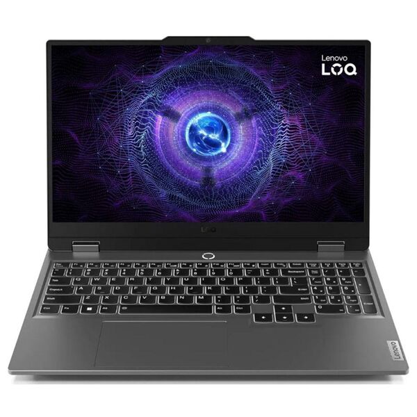 Ноутбук Lenovo LOQ 15ARP9 15.6" IPS FHD Ryzen 5 7235HS/16Gb/512Gb SSD/RTX4050/6Gb/no OS Grey