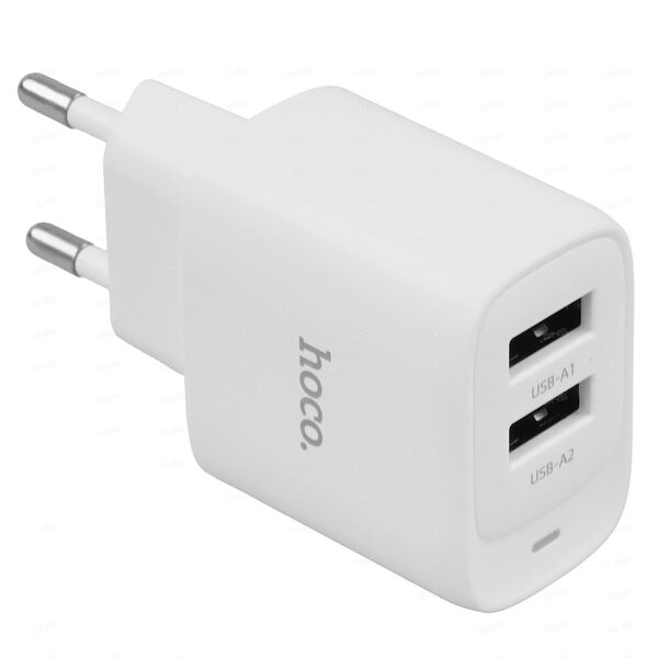 Зарядное устройство Hoco C141A 20W 2USB Белый