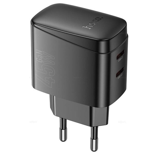 Зарядное устройство Hoco CS63A 65W USB-C+USB Черный