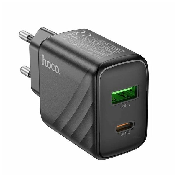 Зарядное устройство Hoco CS23A 30W USB-C+USB + кабель Type-C/Type-C Черный