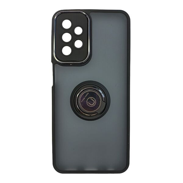 Чехол Samsung A23 накладка ТПУ с кольцом Черный