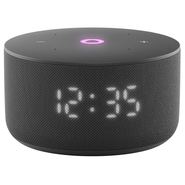 Колонка с голосовым помощником Яндекс Станция Мини 3 с часами YNDX-00027BLK Черная