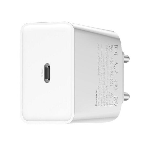 Зарядное устройство Baseus Speed Mini 20W USB-C Белый