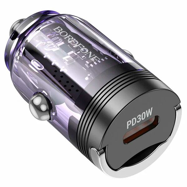 Автомобильное зарядное устройство Borofone BZ29 30W USB-С Прозрачно-черный
