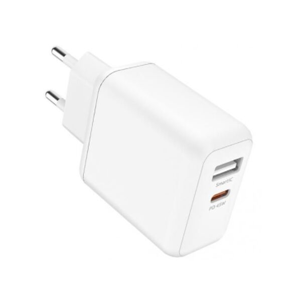 Зарядное устройство Olmio 45W USB+USB-C Белый
