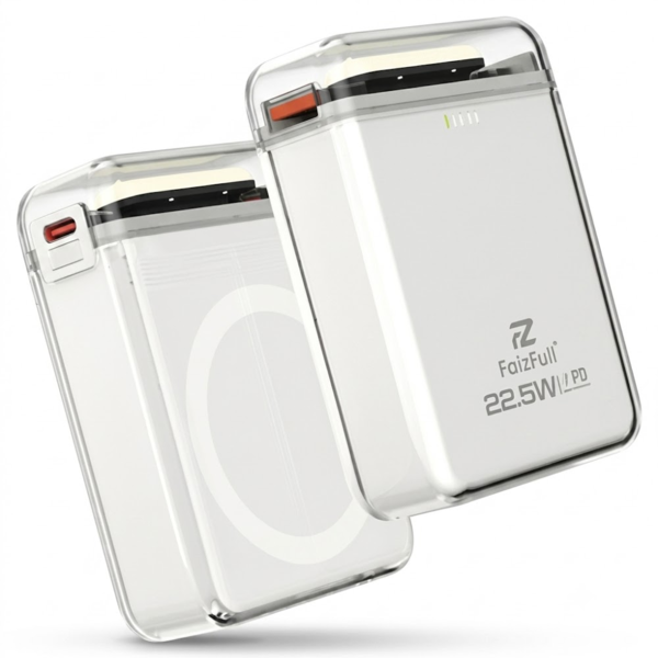 Внешний аккумулятор FaizFull 10000 mAh FL150 MagSafe Белый