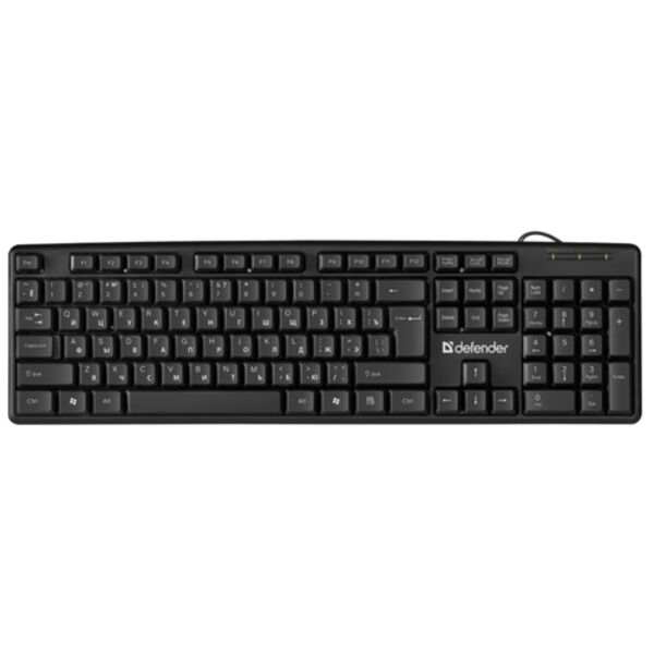 Клавиатура Defender Daily HB-162 проводная Черный