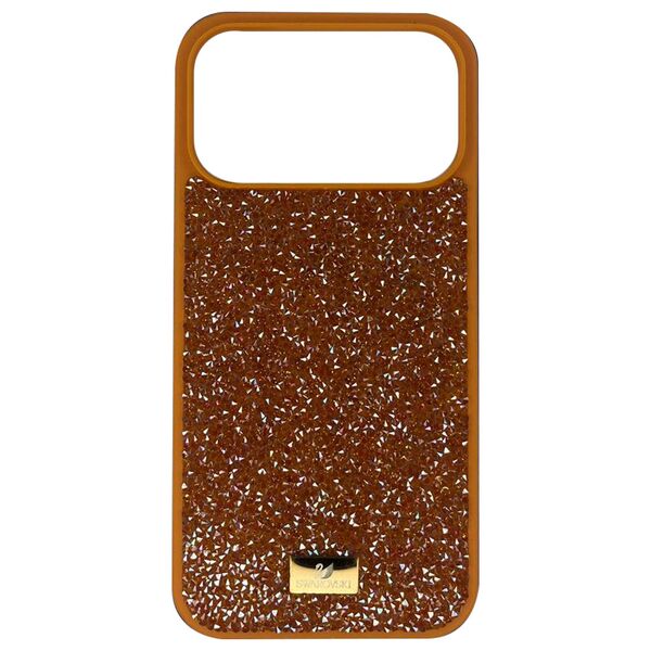 Чехол для iPhone 17 Pro Max накладка SWAROVSKI Оранжевый